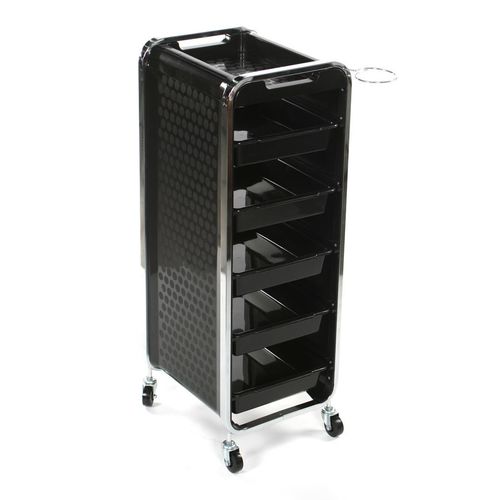 Colorado Hairdressing Trolley Hair Salon Colouring Tattoo Maintenance Cart Black — image 1