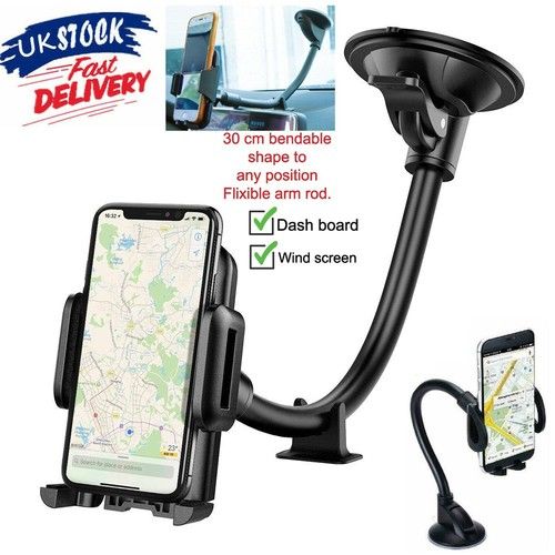 In Car Suction Phone Holder Dashboard Windscreen Universal Mount 360 Rotatable