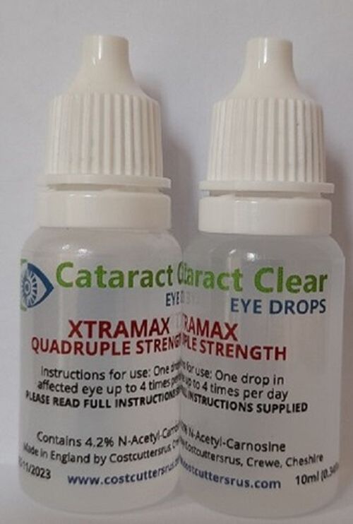 N-Acetyl-Carnosine Eye Drops 2% & 4.2% Natural Eye Care Solution 10ml 