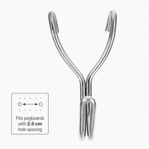 40 X Metal Pegboard Hooks Heavy Duty Small Hooks for Tool Hanging — image 3