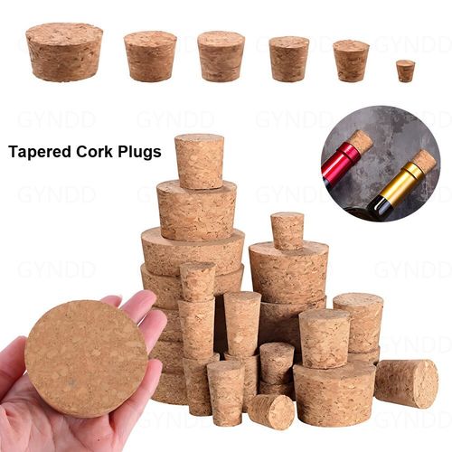 Tapered Cork Plugs Wooden Wine Corks Stoppers Reusable Sealing Stopper All Sizes — image 1