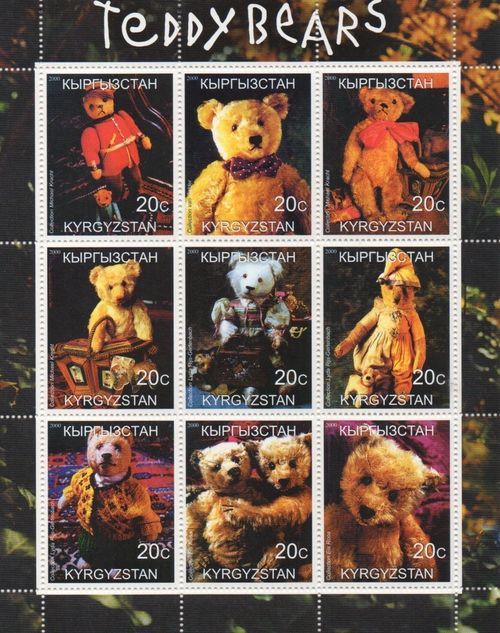 TEDDY BEARS CUTE CUDDLY 2000 MNH STAMP SHEETLET — image 1