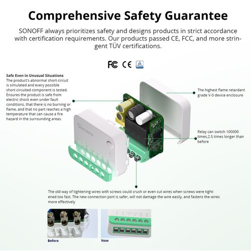 4PCS SONOFF Matter Mini Wi-Fi Smart Switch Compact Relay Apple Alexa Google — image 11