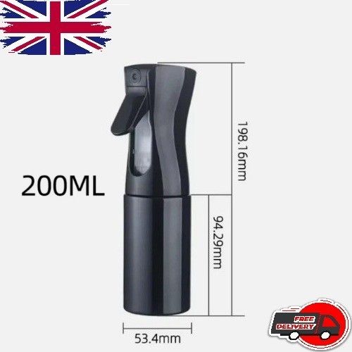 Mist Hair Spray Bottle Continuous Barber Water Sprayer Salon Plant Mister 200ml