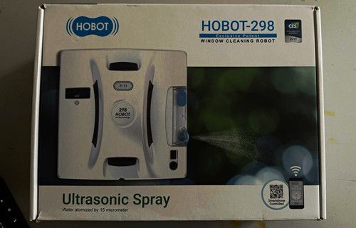 HOBOT HOBOT-298 Window Cleaning Robot, Ultrasonic Spray, App Control, White