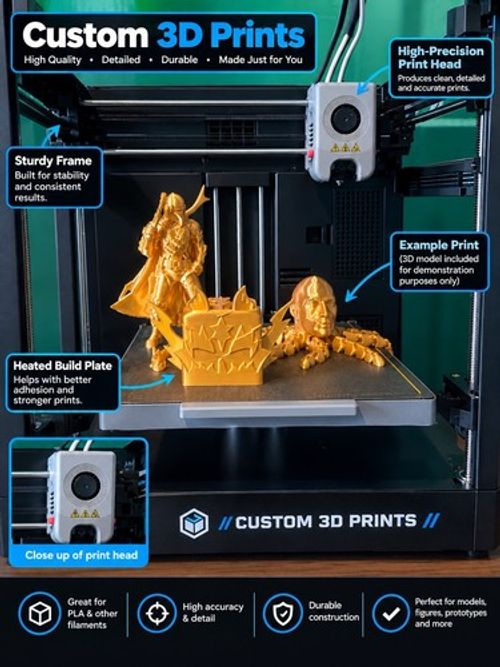Custom 3D Prints Service - send photo via eBay messages - small