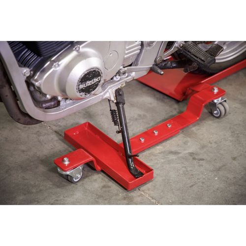 Sealey Motorcycle Dolly Rear Wheel - Side Stand Type Automotive Garage Workshop — image 2