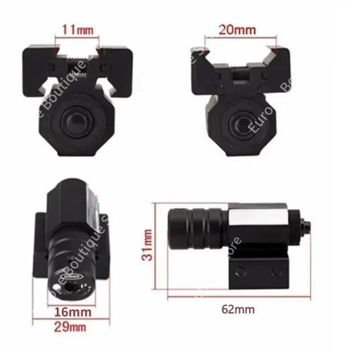 Red Laser Dot Sight Scope Air Gun 20mm Rail Mount Tactical Rifle Pistol Hunting — image 6