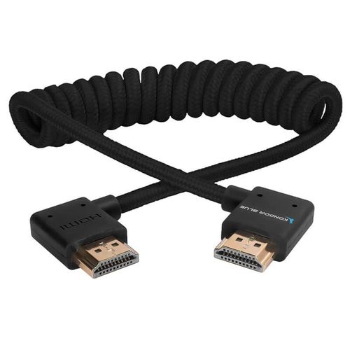Kondor Blue Right Angle Full HDMI Cable for On-Camera Monitors 12"-24" — image 1