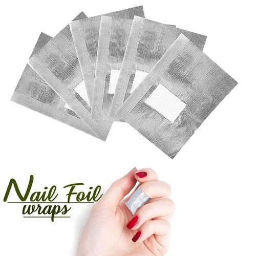 100 NAIL FOIL GEL WRAPS ART SOAK OFF ACRYLIC REMOVAL NO ACETONE POLISH REMOVER