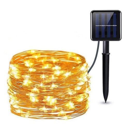 20-200 LED Solar/Battery Power Micro Rice Wire Copper Fairy String Lights Party