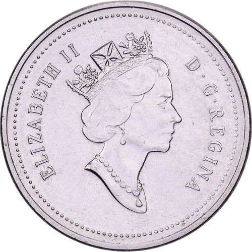 [#638372] Canada, Elizabeth II, 5 Cents, 1996, Royal Canadian Mint, Copper - Nick