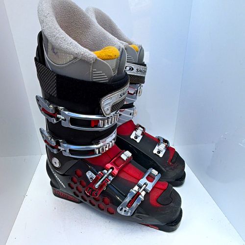 Salomon X Wave 8.5 Men’s Ski Boots Mondopoint 28/28.5 104mm Stiff Black/Red/Grey — image 1