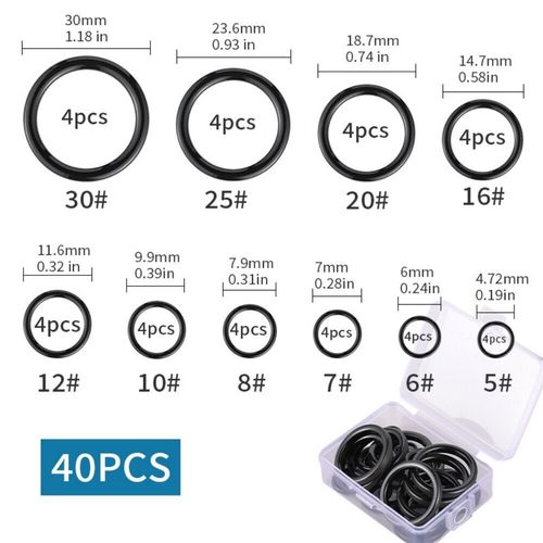 Fishing Rod Repair Kit with 40 Ceramic Guide Rings Rod Eye Replacement — image 2