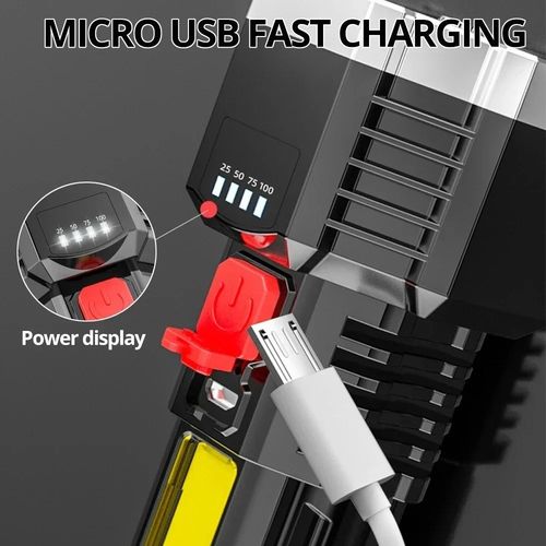 Most Powerful 7LED USB Rechargeable LED Flashlight Super Bright Flashlight UK — image 7