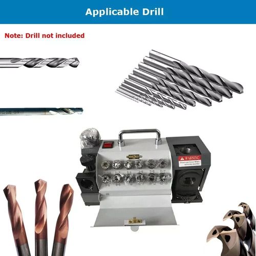 220V Drill Bits Sharpener 2mm to 13mm Capacity Drill Grinder Machine 90° ~ 145° — image 4