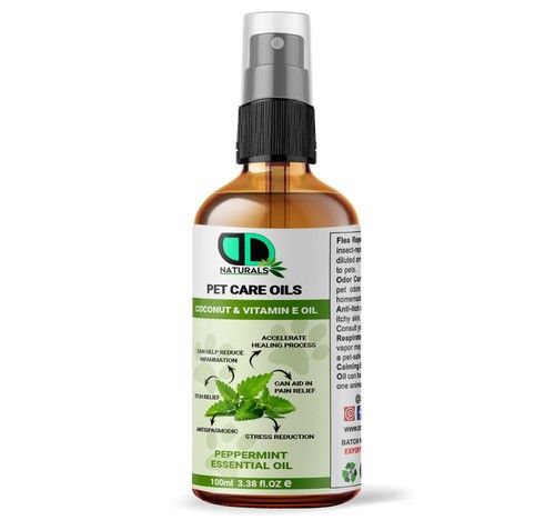 Dog Massage Oil Refreshing with Peppermint Essential Oil – Reduce Pain & Itchy