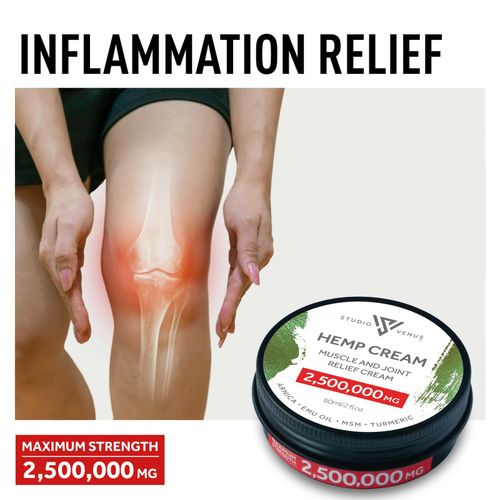 MAX STRENGTH Hemp Arnica Cream 2,500,000mg Joint Muscular Pain Relief 60g — image 3