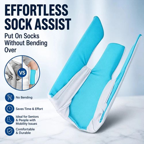 Sock Aid Sock Helper Puller Socks Slider Easy on off Stocking Slider for Elderly — image 6