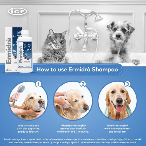 Ermidra Dog & Cat Shampoo, Moisturising Wash for Dry Itchy Skin, 250 Ml — image 3