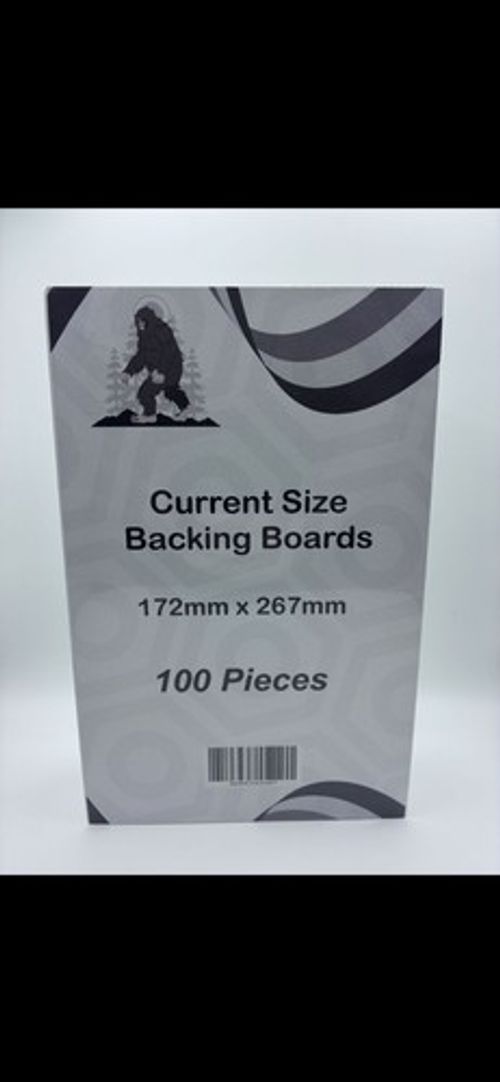 *100 x Comic Back Boards Current Size 172mmx267mm -. (New/Sealed) - White 28PT..