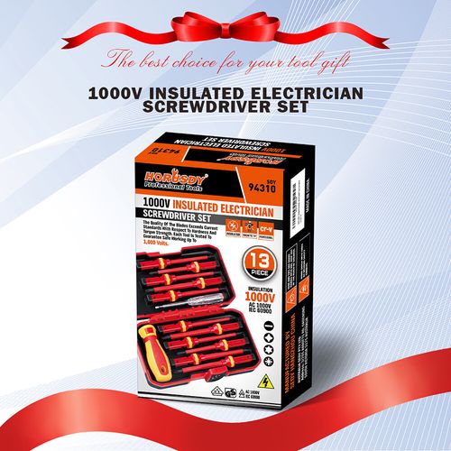 VDE Insulated Electrician Screwdriver Set Pozi Philips Flat Torx Interchangeable — image 8