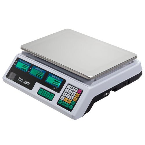 ACS-30 40kg/5g Digital Price Computing Scale for Vegetable UK Plug Silver& White — image 1