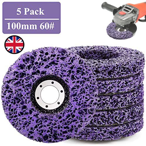 5Pc 4" Poly Strip Disc Abrasive Wheel Paint Rust Removal Cleaner for Rotary Tool — image 1