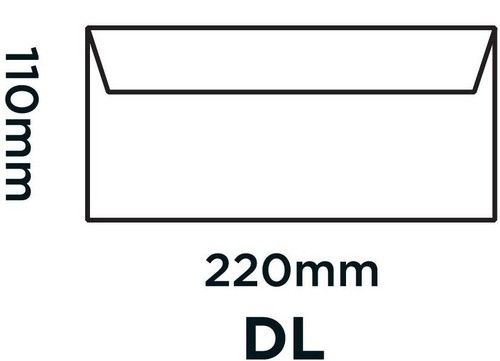 WHITE ENVELOPES DL SELF SEAL PLAIN(NO WINDOW)& WITH WINDOW STRONG QUALITY LETTER