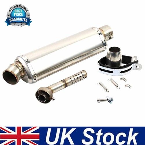 Universal Motorcycle Exhaust Pipe Tail Muffler 38-51MM Fits BMW Yamaha Kawasaki