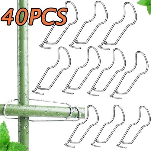 Garden tools Plant Connecting Buckles Climbing Pipe Support Fixing Tool 40pcs