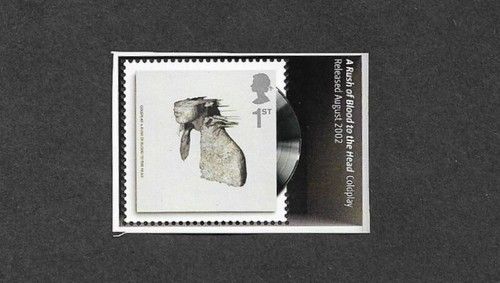 Coldplay-Music-Royal Mail 1st class stamp 2010 mnh  Classic Album covers
