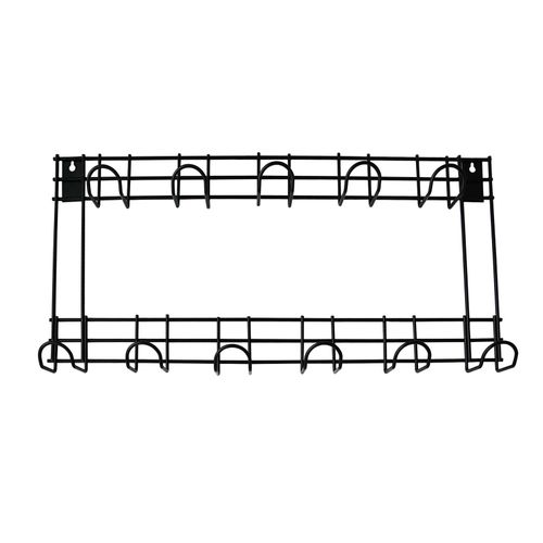 HEAVY DUTY GARDEN TOOL HOLDER WALL RACK WITH HANGER HOOKS GARAGE OUTDOOR SHED — image 3