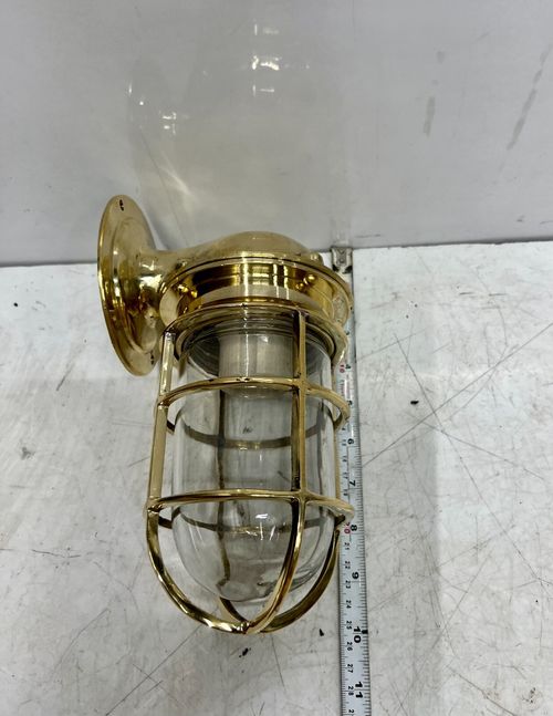Collectible Oceanic Brass Bulkhead Sconce Nautical Wall Light Marine Lamp — image 9