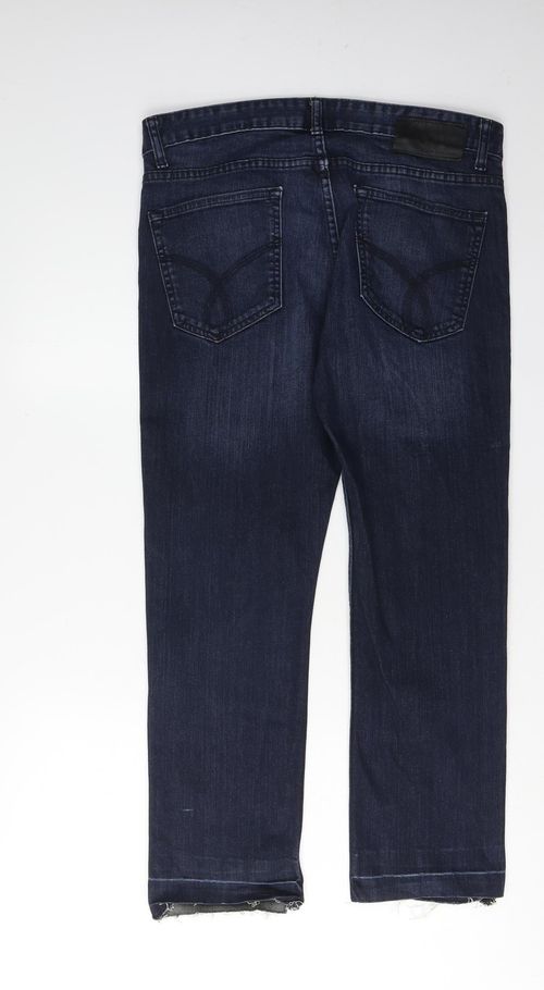 Calvin Klein Mens Straight Jeans Size 32 Blue W32 L30 — image 3