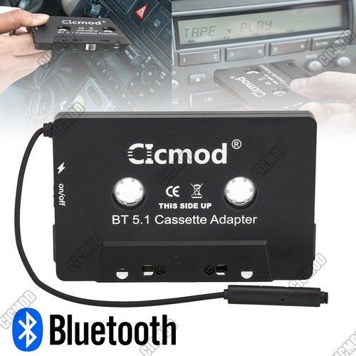 Bluetooth 5.1 Wireless Cassette Adapter AUX Car Tape for MP3 iPhone iPod Android