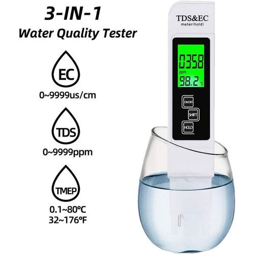Digital Tester TDS EC PPM Meter Water Purity Hydroponics Water Quality Test Pen — image 6