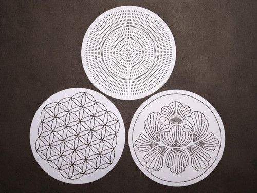 Sashiko Stencils: Reusable Embroidery & Quilting Templates MC001~003