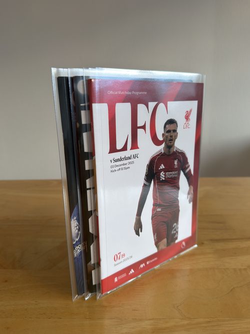 Football Match Day Programme Protective Sleeves Clear Large Collector Covers — image 4