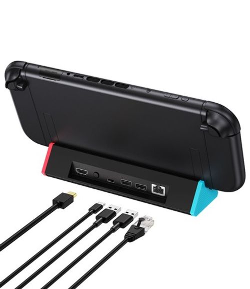 For Nintendo Switch 2 TV Dock 4K @120Hz HDMI Docking Station With LAN Port