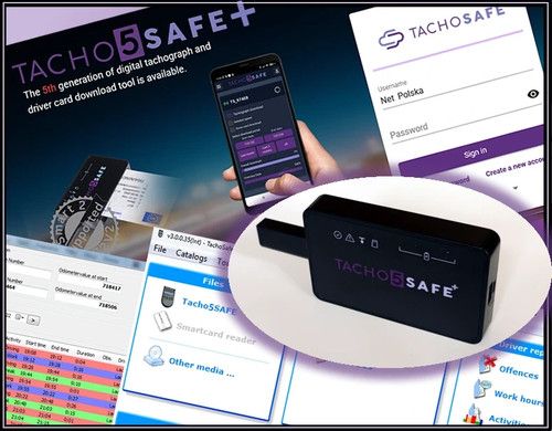 Tacho 5 SAFE+ (PLUS) tachograph and driver card readers