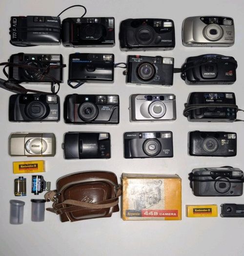 Film Cameras Job Lot Mixed 35mm Photographic Cameras Nikon Pentax Fuji Olympus