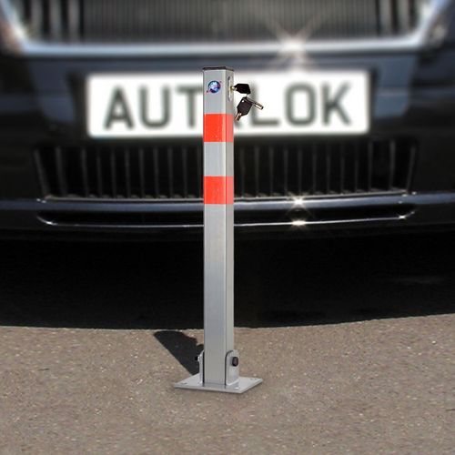 2x Folding Locking Parking Post Barrier Security Driveway Car Park Drive UK — image 4