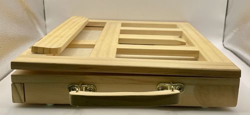 Adjustable Wooden Tabletop Box Easel Desk Artist Workstation with Drawer — image 14