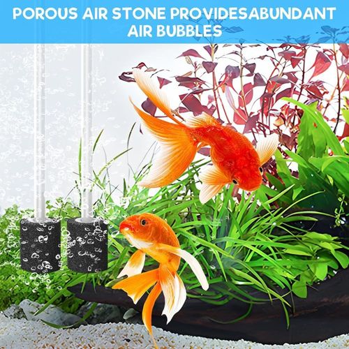 Silent Aquarium Oxygen Pump Air Pump Fish Tank Twin Outlet Valve Accessories UK — image 13