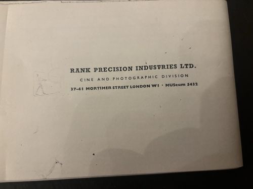 Vintage Cine Equipment Manuals,instructions Booklets And Guides Bundle, — image 11