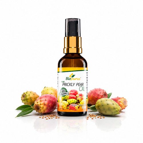 Biopurus Certified Organic Cold Pressed Prickly Pear Seed Cosmetic Oil 50ml