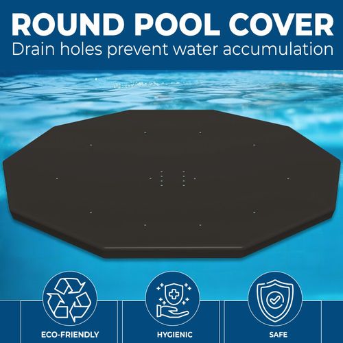 8|10|12 feet Bestway Range of Round Pool Cover for Fast Set, Steel Pro Max Pool — image 2