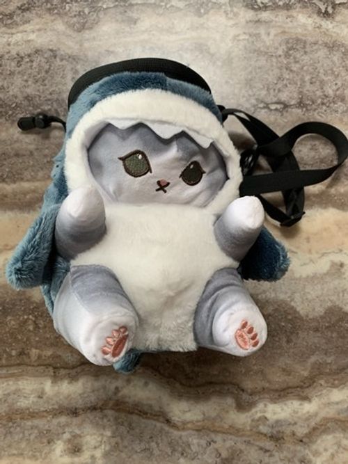 Mofusand Cat Grey Chalk Bag | Rock climbing chalk bag | Bouldering Chalk Bag