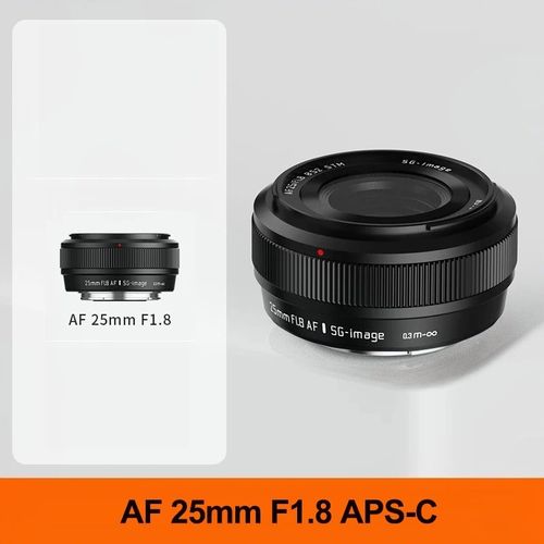 SGimage AF 25mm F1.8 APS-C Camera Lens Standard Auto Focus For Sony E Fujifilm X — image 1